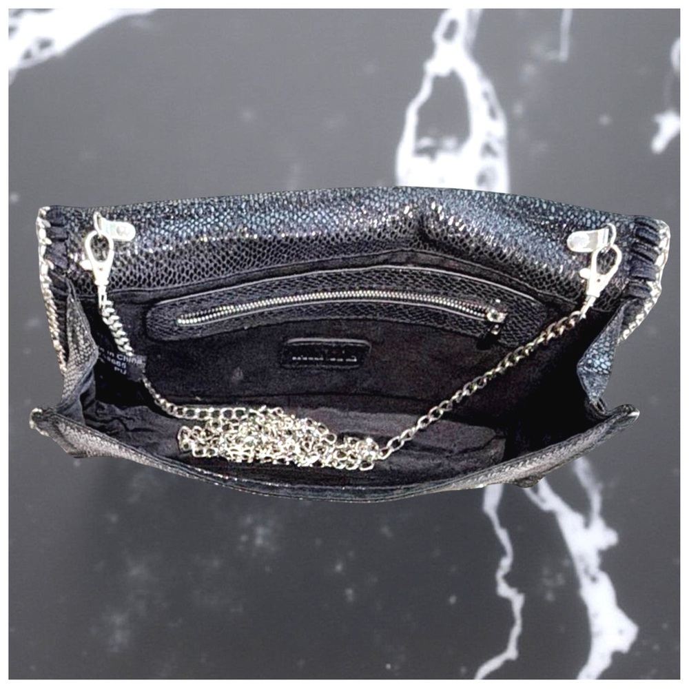 TARNISH Metallic Chain-Trim Clutch - Picture 8 of 12